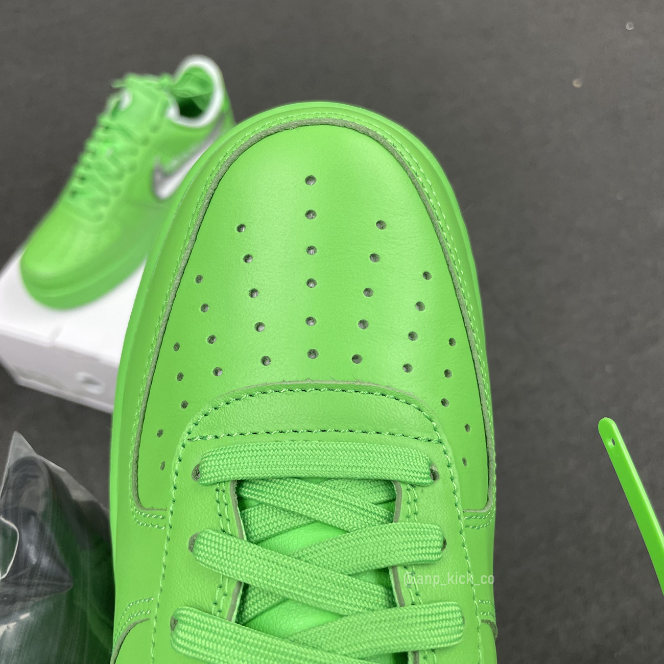 Off White Nike Air Force 1 Low Light Green (4) - newkick.cc